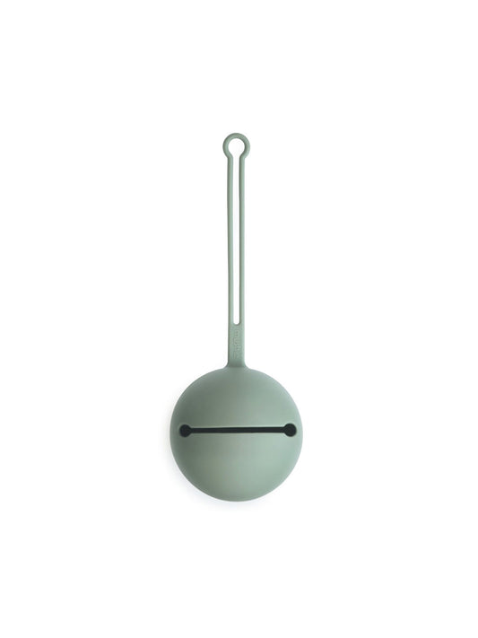 PORTACHUPETES SILICONA CAMBRIDGE BLUE Mushie KIDSME