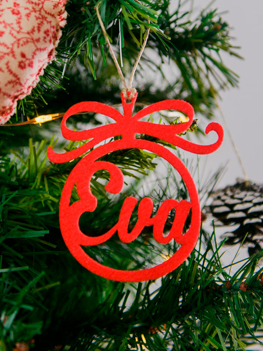 BOLA FIELTRO LAZO NAVIDAD PERSONALIZADA Kidsme KIDSME