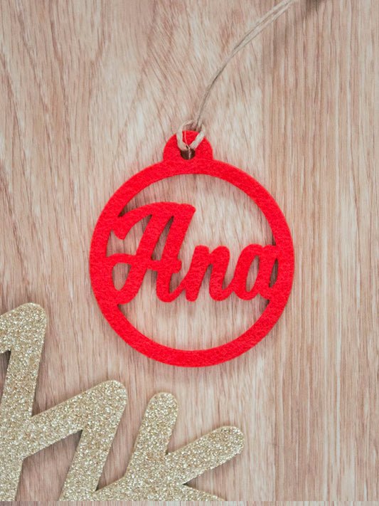 BOLA FIELTRO NAVIDAD PERSONALIZADA Kidsme KIDSME