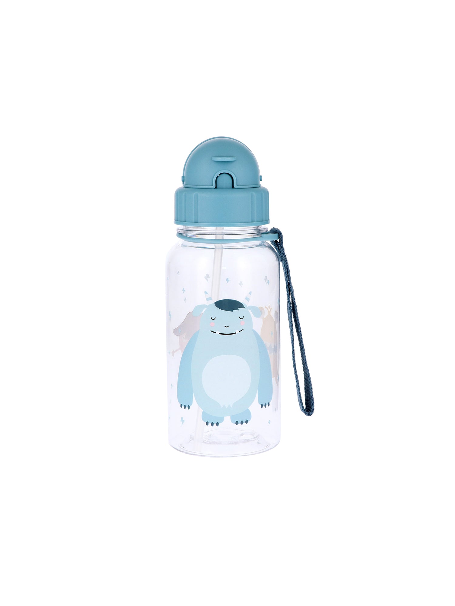 BOTELLA DE PLÁSTICO PAJITA LITTLE MONSTERS Tutete KIDSME