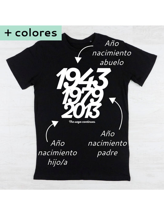 CAMISETA PARA PAPĂ 3 FECHAS Kidsme Store KIDSME