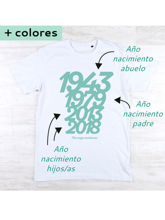CAMISETA PARA PAPÁ 2 FECHAS Kidsme Store KIDSME