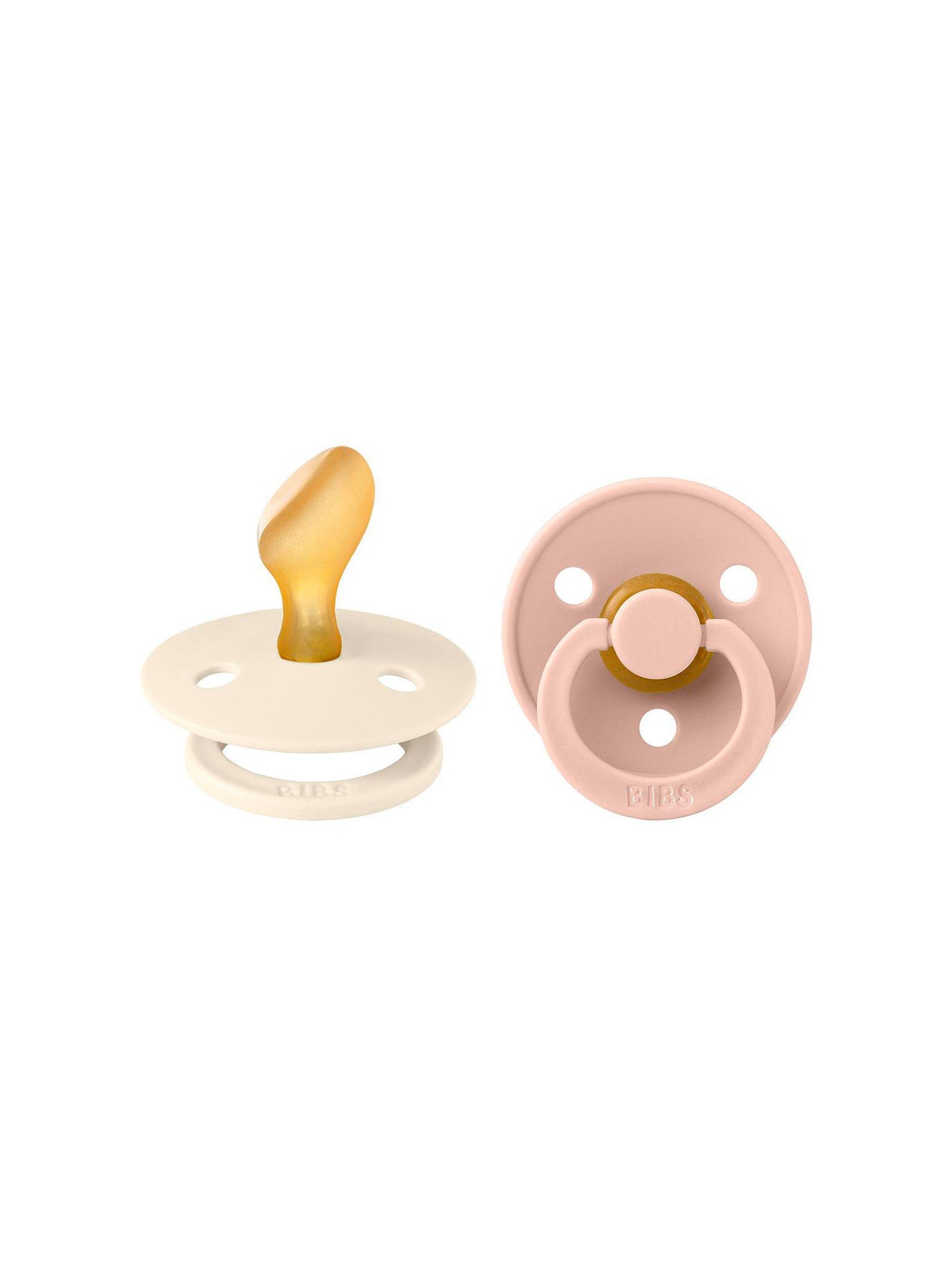PACK 2 CHUPETES BIBS ANATÓMICA IVORY/BLUSH 2 TALLAS BIBS KIDSME
