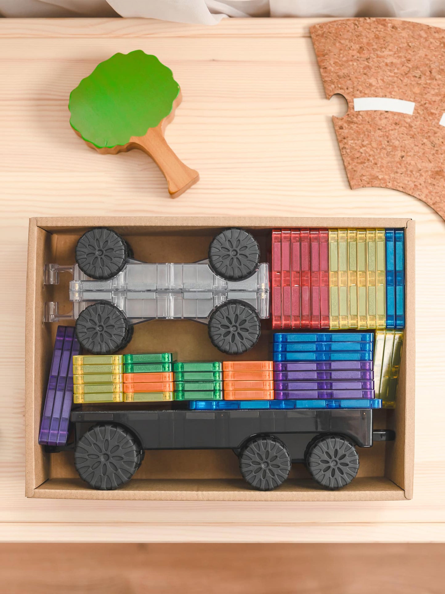 50 PIEZAS MAGNETICAS CONNETIX TRANSPORTES Connetix KIDSME