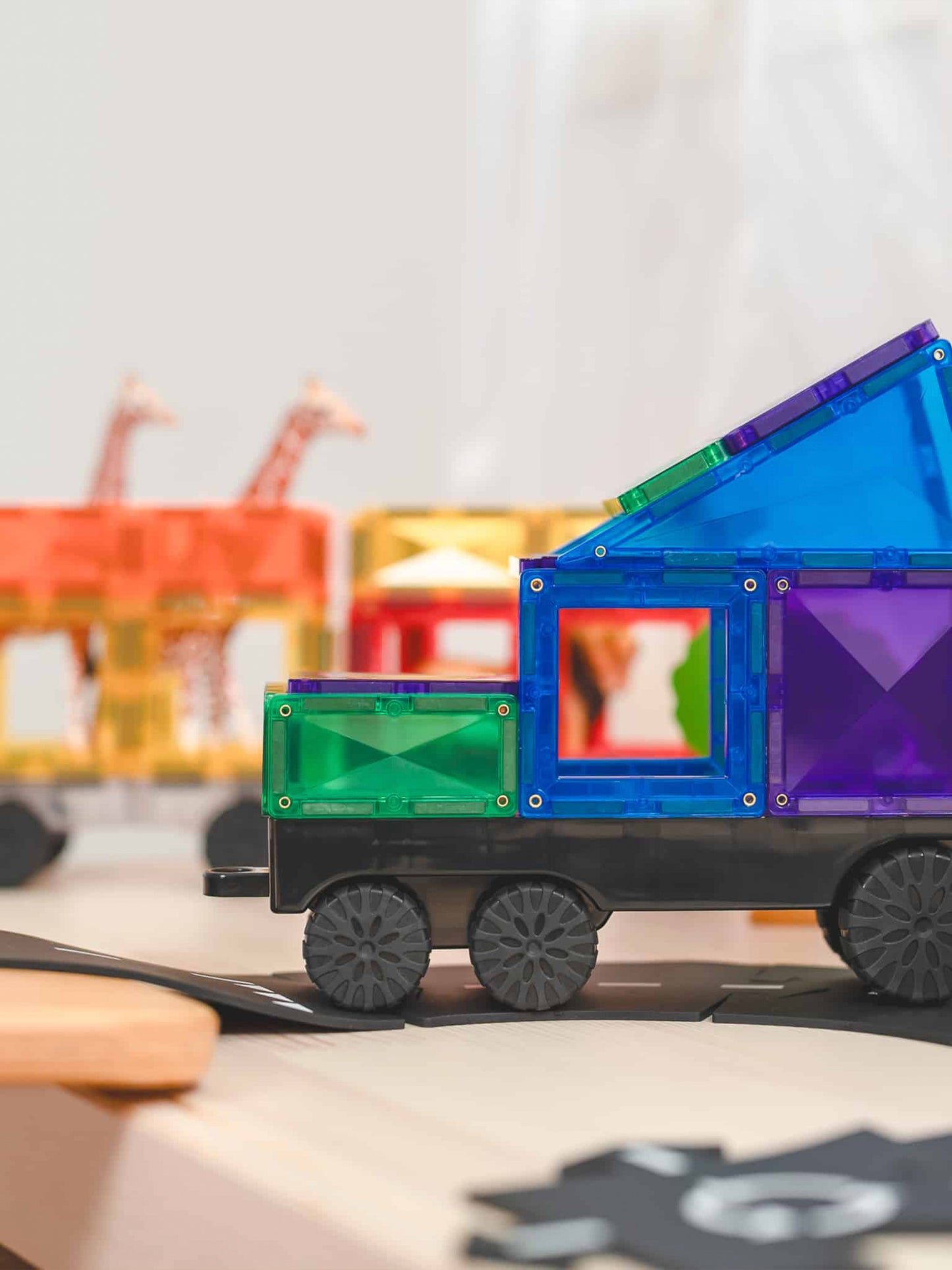 50 PIEZAS MAGNETICAS CONNETIX TRANSPORTES Connetix KIDSME