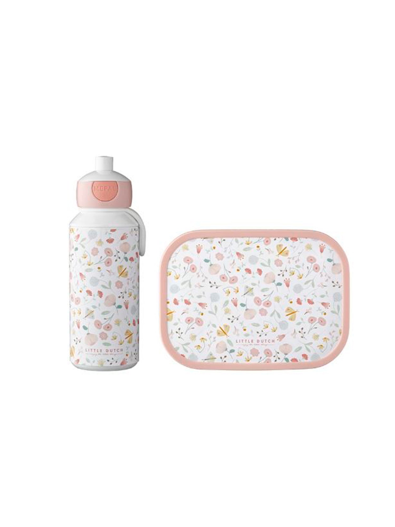 BOTELLA FLORES Y MARIPOSAS 400ml Little dutch KIDSME