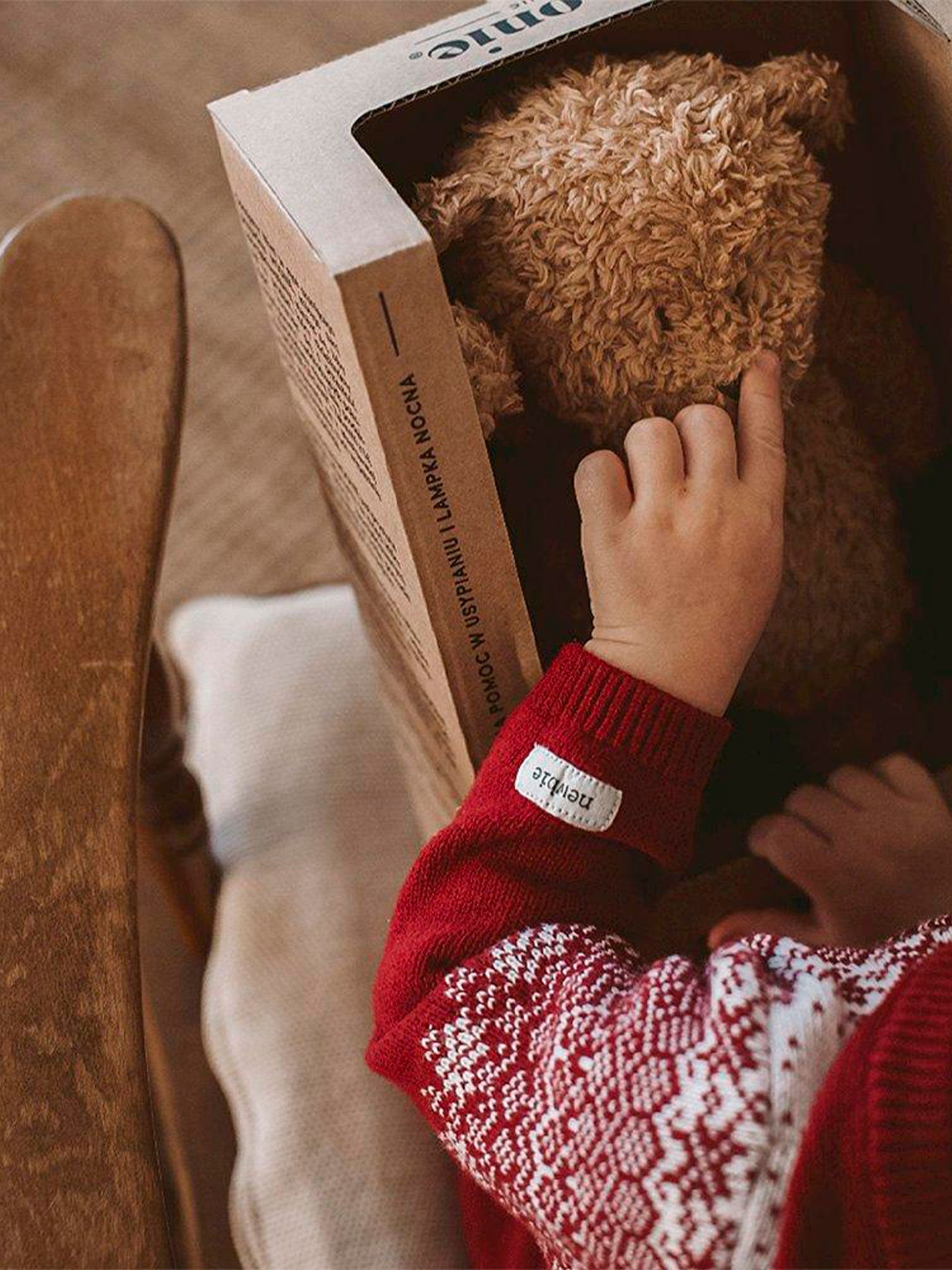 OSO DE PELUCHE LUZ Y SONIDO CAPUCCINO Moonie KIDSME