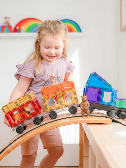 50 PIEZAS MAGNETICAS CONNETIX TRANSPORTES Connetix KIDSME