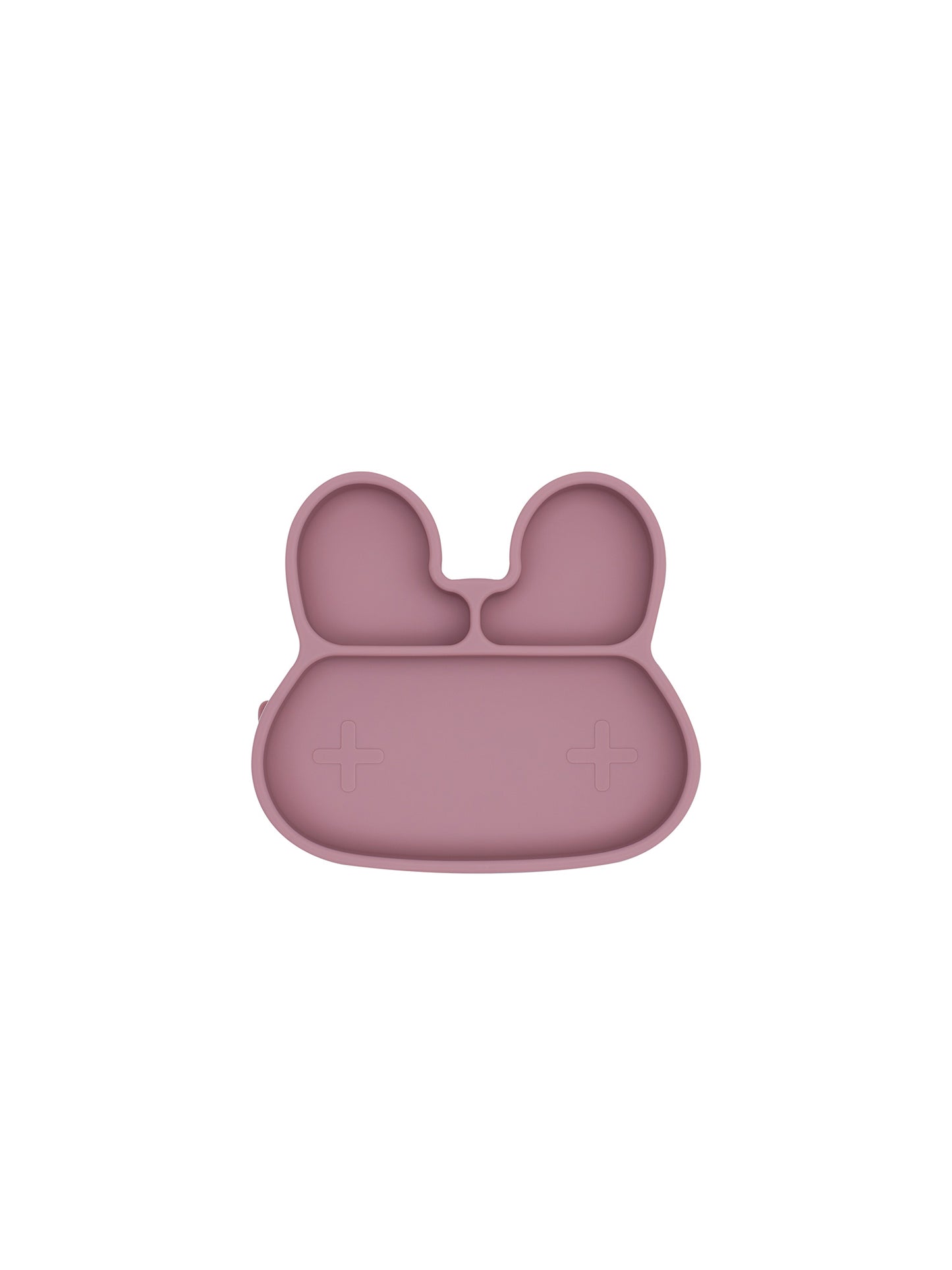 PLATO CON VENTOSA CONEJO ROSA EMPOLVADO we might be tiny KIDSME