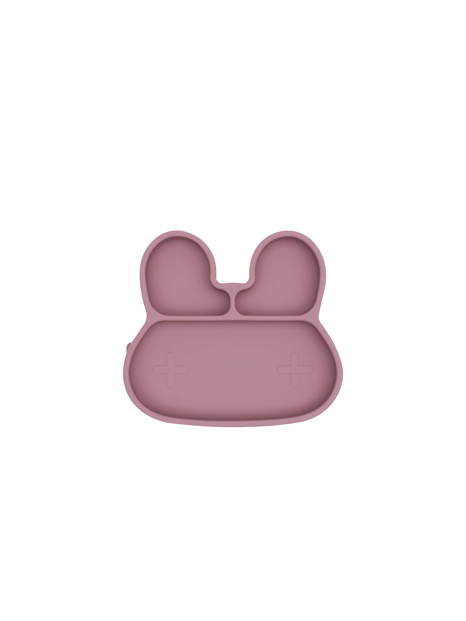 PLATO CON VENTOSA CONEJO ROSA EMPOLVADO we might be tiny KIDSME